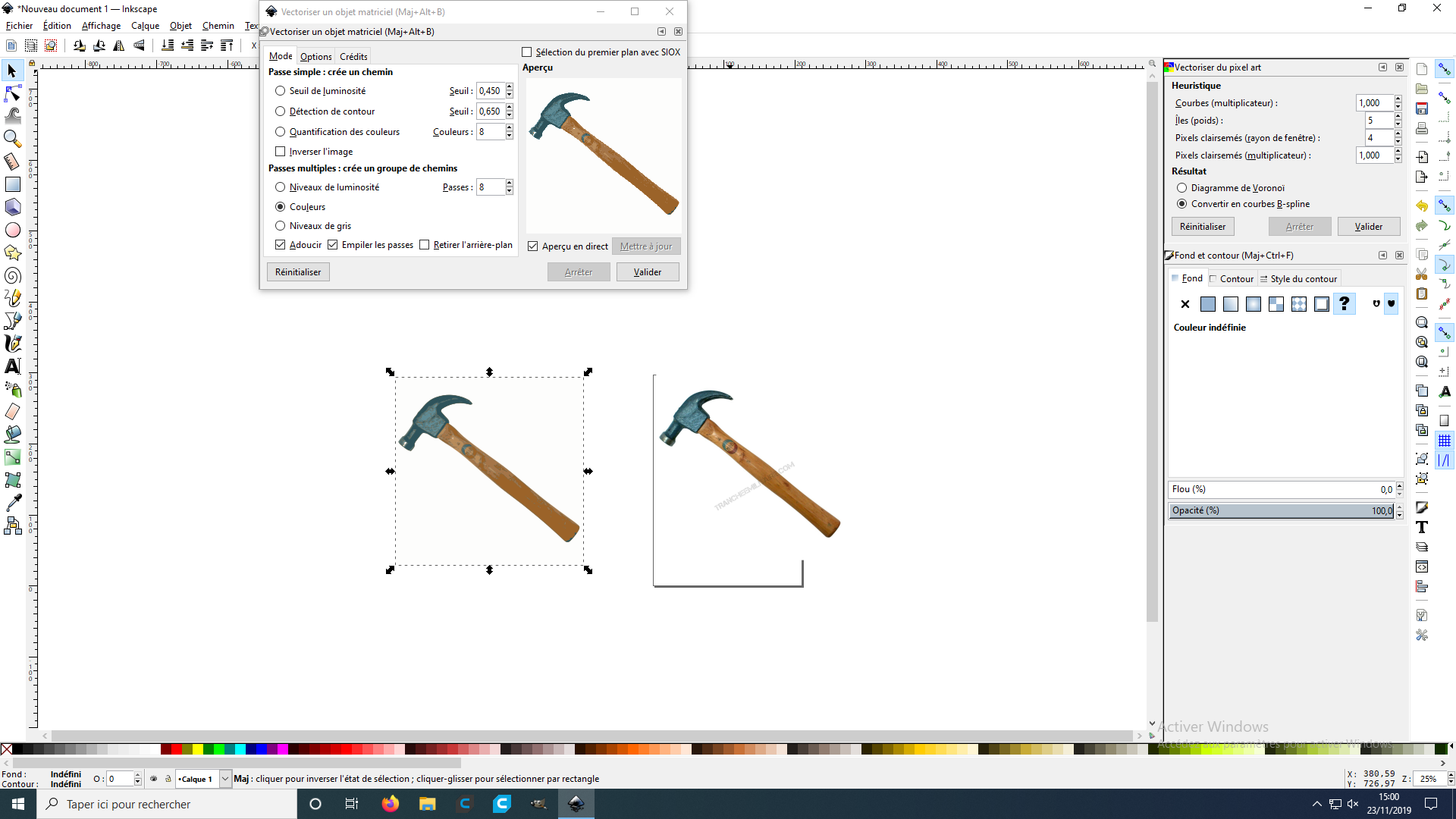 Vectoriser une image